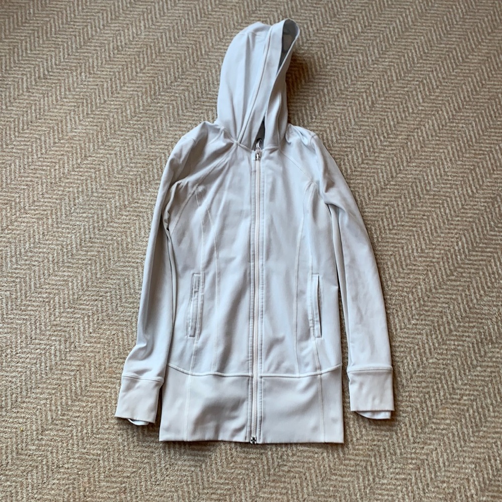 Lululemon light gray jacket with hood